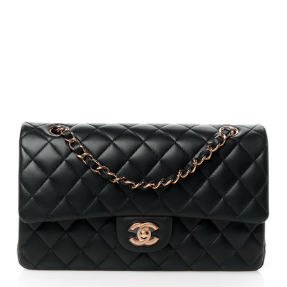 Chanel Lambskin Quilted Medium Double Flap Black 1 of 12