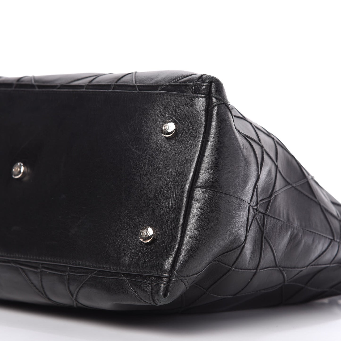 Lambskin Cannage Medium Granville Tote Black