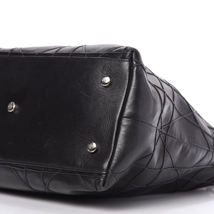 Christian Dior Lambskin Cannage Medium Granville Tote Black 7 of 10