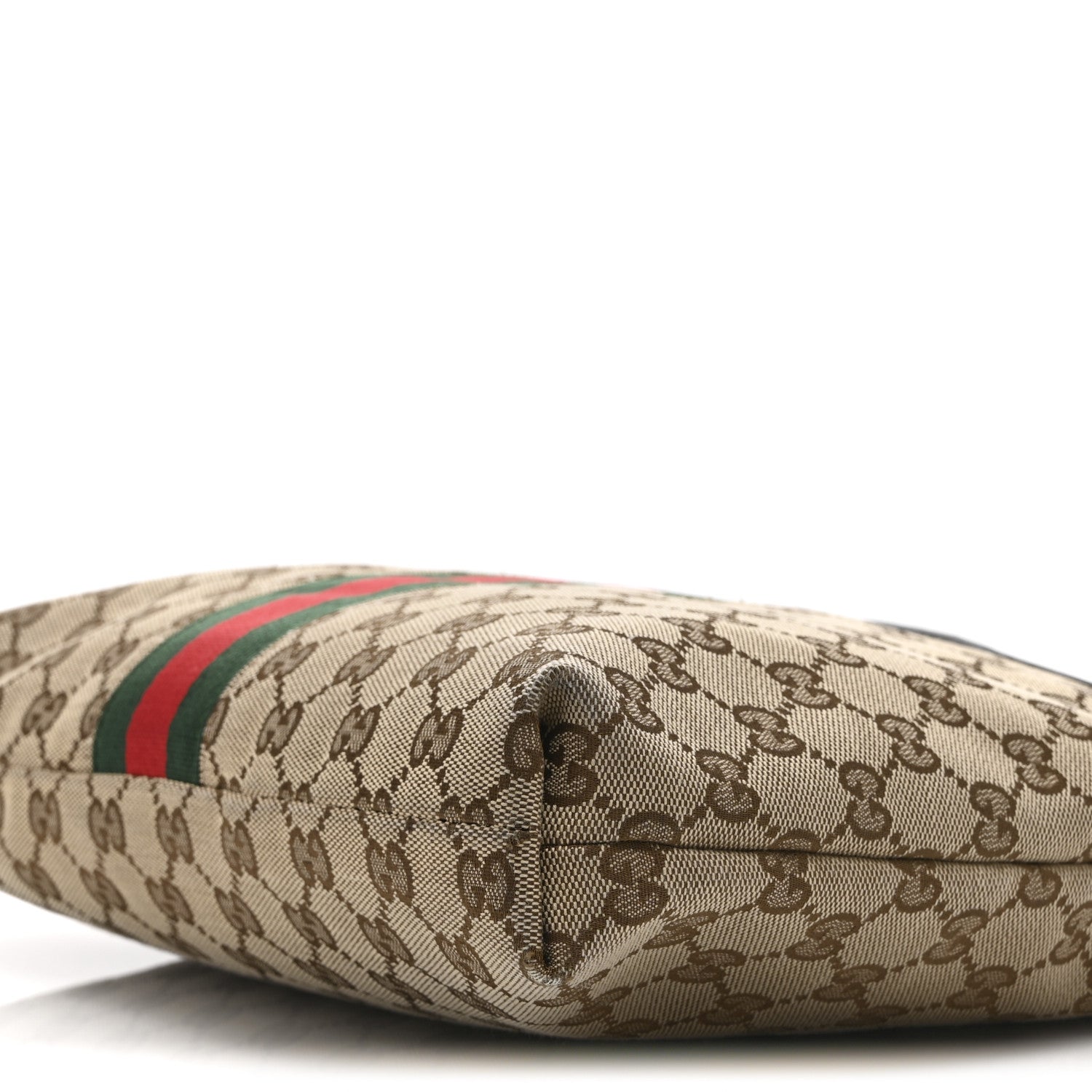 Gucci GG Monogram Web Flat Messenger Bag Black 11 of 11