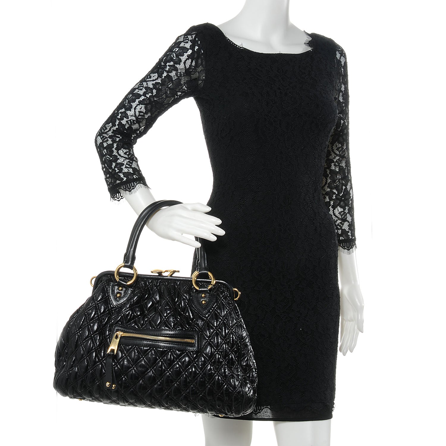 Marc Jacobs Elastic Quilted Stam Black 2 of 10
