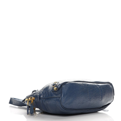 Balenciaga Agneau Giant 12 Gold Hardware Bowling Bag Bleu Persan 6 of 8