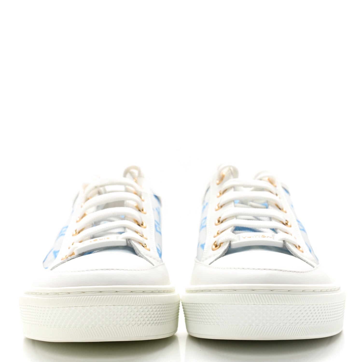Louis Vuitton Technical Fabric Calfskin Monogram Stellar Sneakers 36 Blue 2 of 10