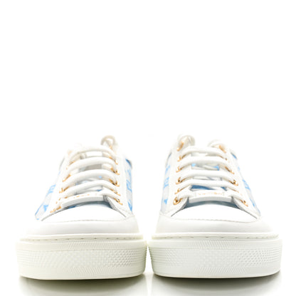 Louis Vuitton Technical Fabric Calfskin Monogram Stellar Sneakers 36 Blue 2 of 10