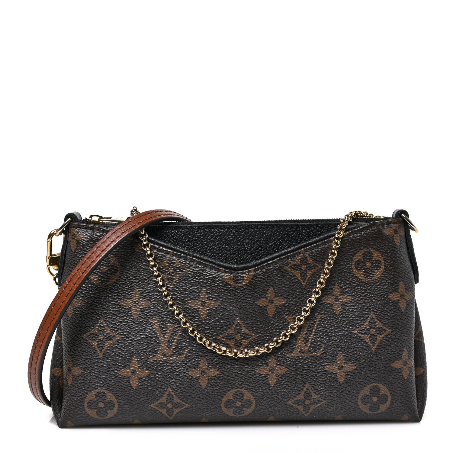 Louis Vuitton Monogram Pallas Clutch Black 1 of 8