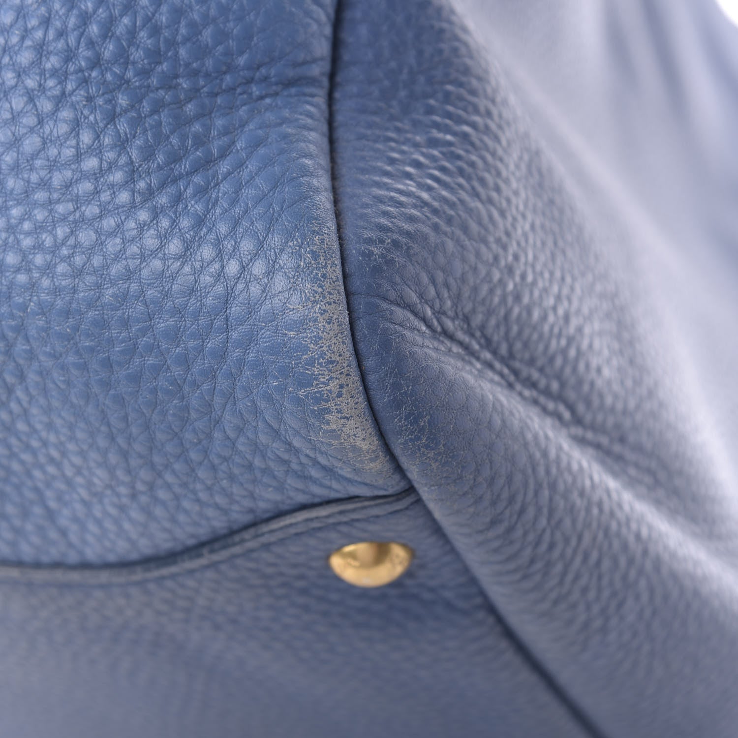 Prada Vitello Daino Double Pocket Hobo Cobalto 10 of 14