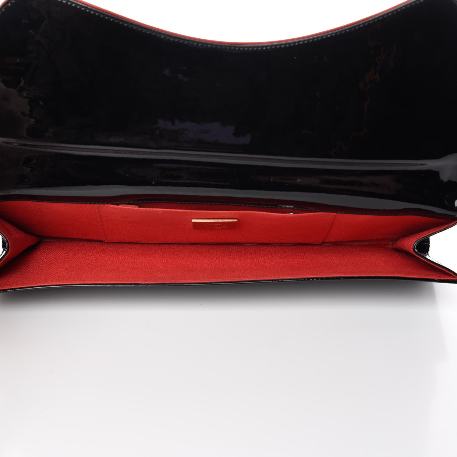 Christian Louboutin Patent Pigalle Clutch Black 5 of 9