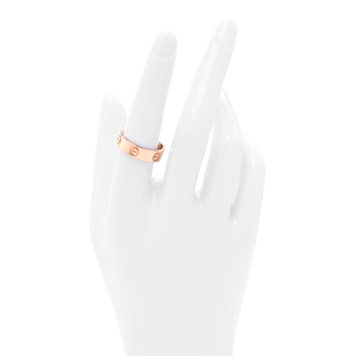 18K Pink Gold 5.5mm LOVE Ring 56 7.75