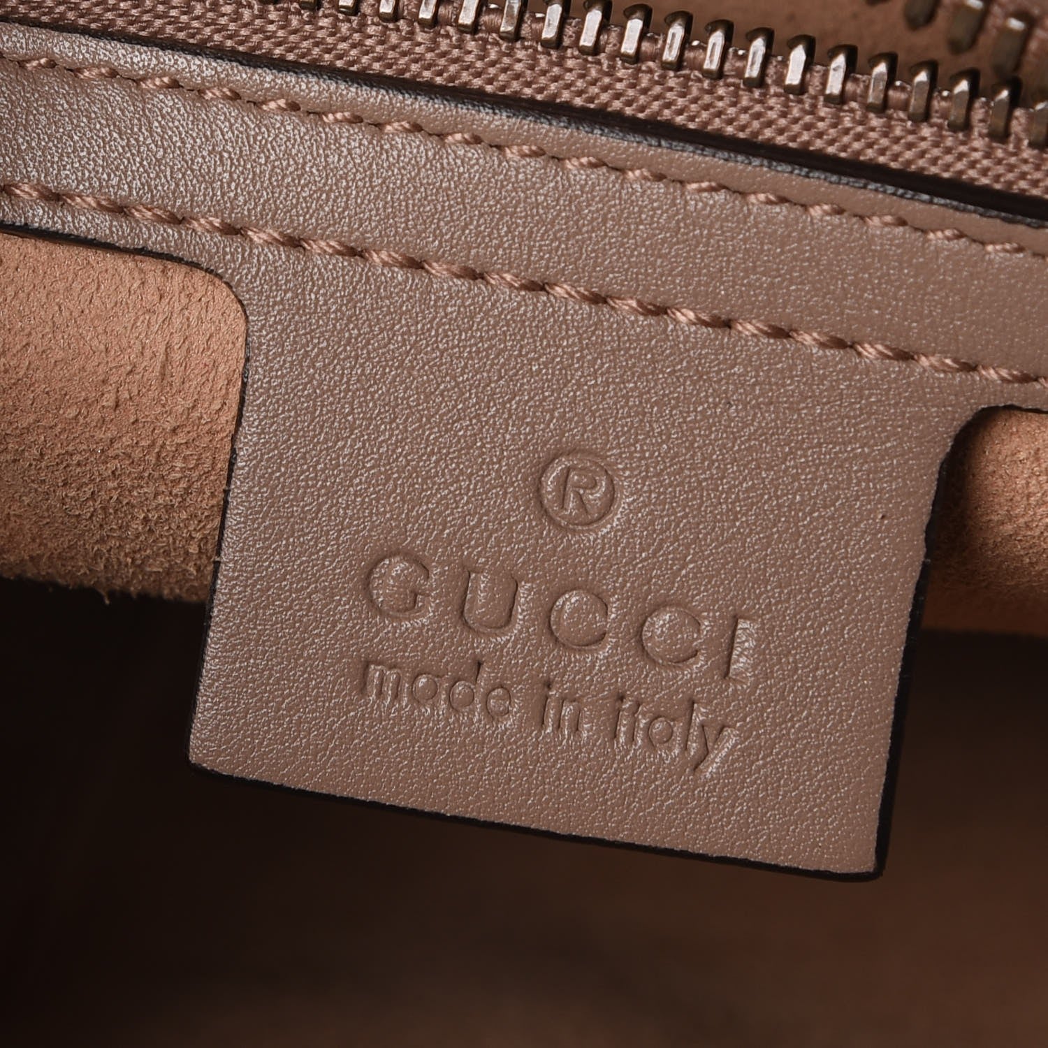 Gucci Calfskin Matelasse Medium GG Marmont Chain Shoulder Bag Porcelain Rose 6 of 7
