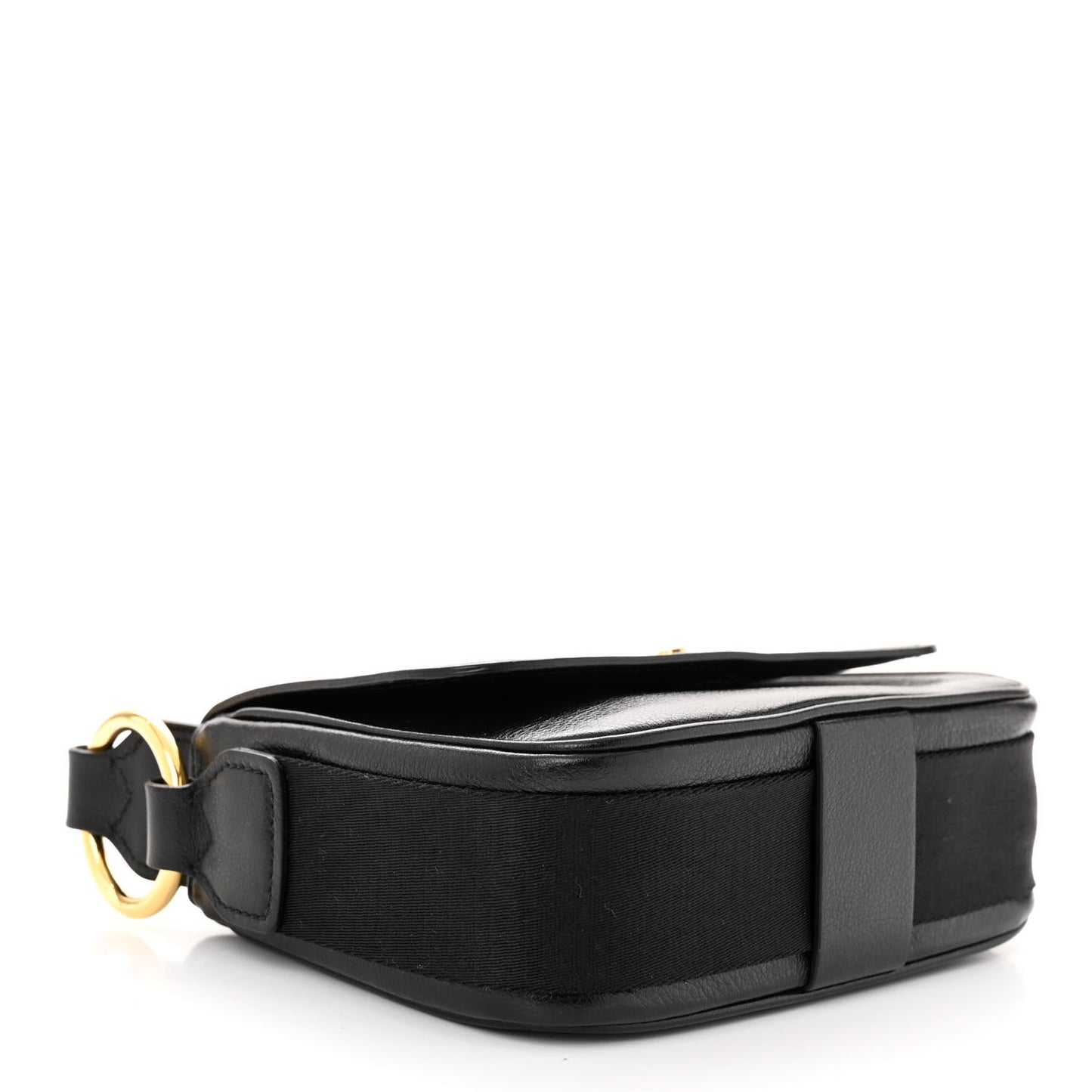 Glace Calfskin Shoulder Bag Black