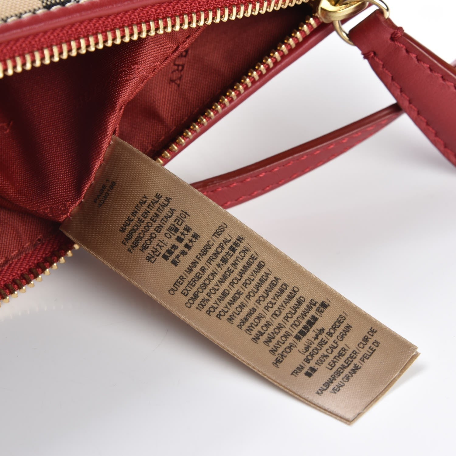 Burberry Horseferry Check Heart Print Crossbody Clutch Bag Parade Red 7 of 8