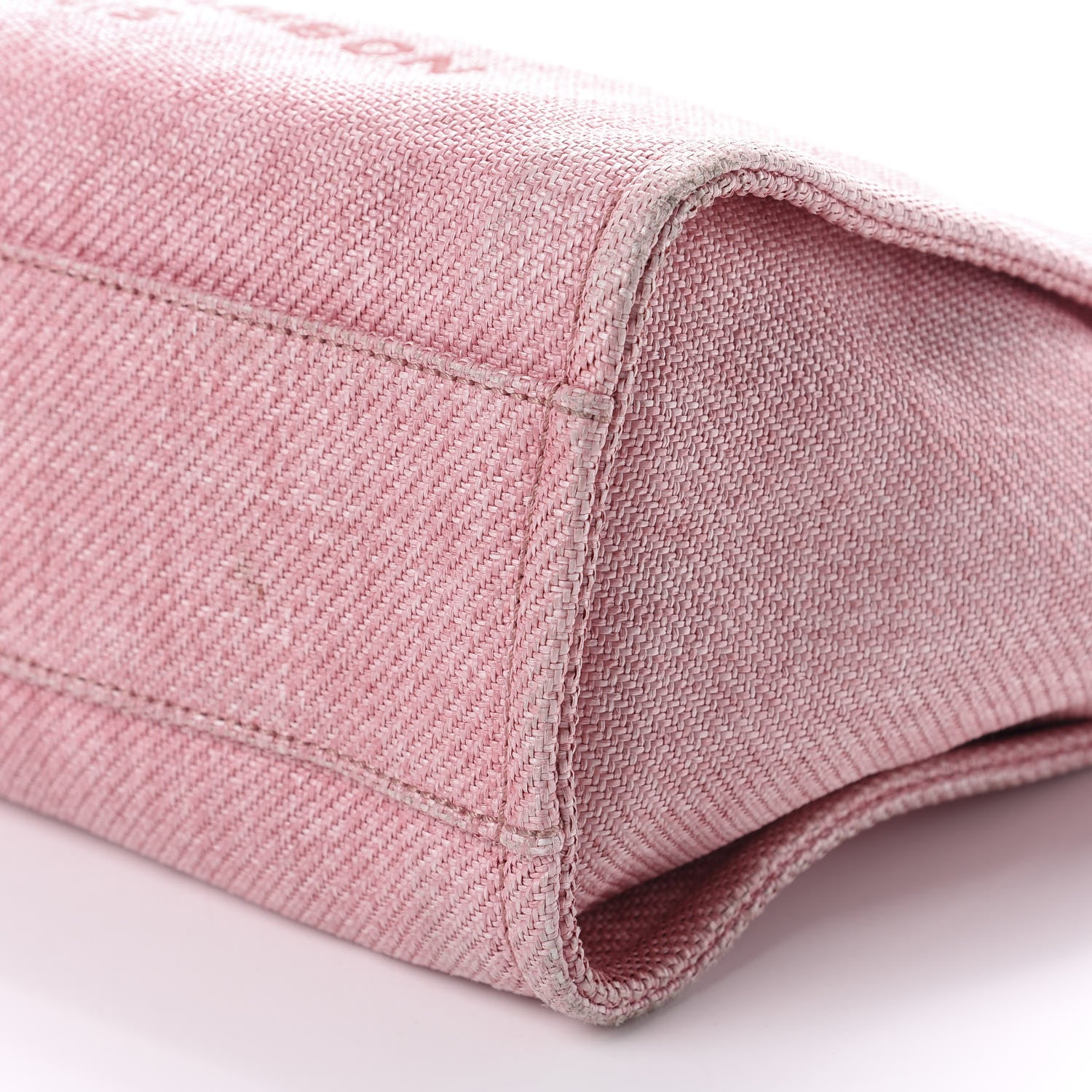 Chanel Canvas Small Deauville Tote Pink 7 of 16