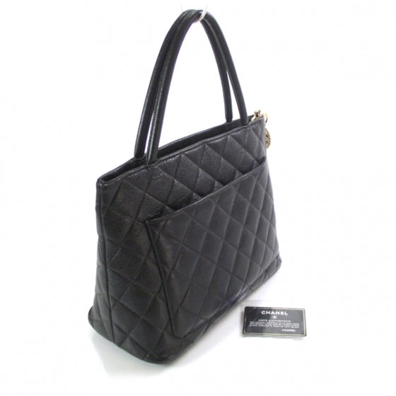 Chanel Caviar Medallion Tote Black 3 of 13