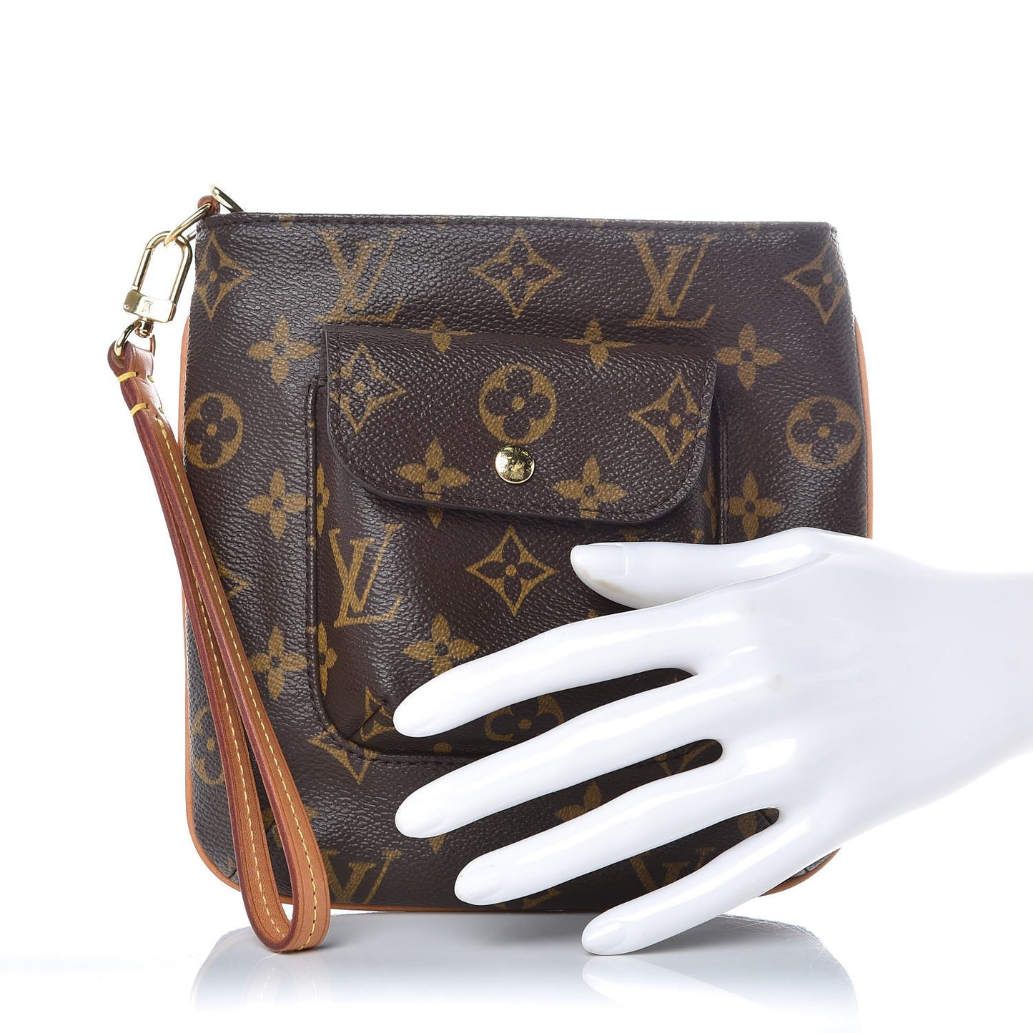 Monogram Partition Wristlet