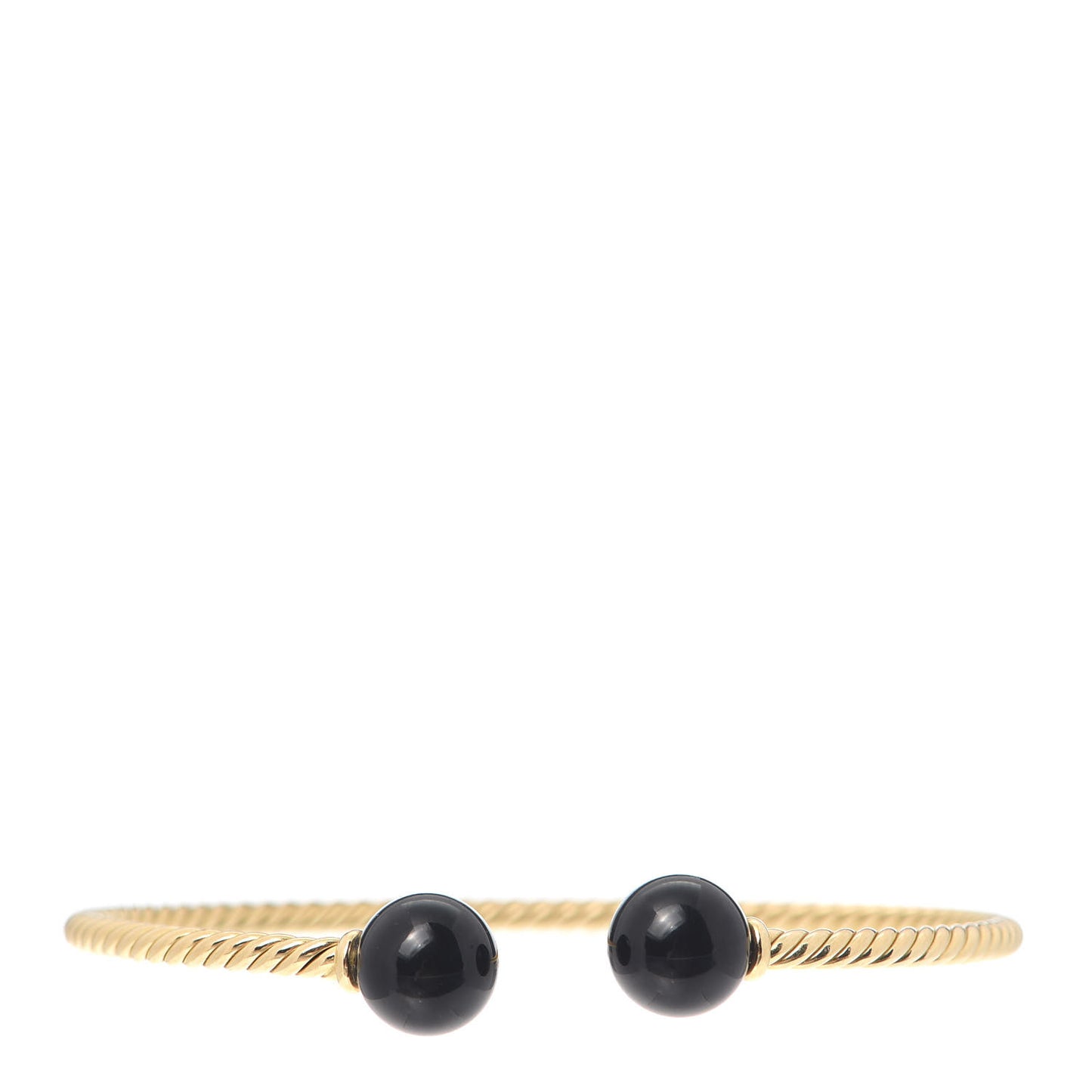 18K Yellow Gold Black Onyx 8.5mm Solari Bracelet