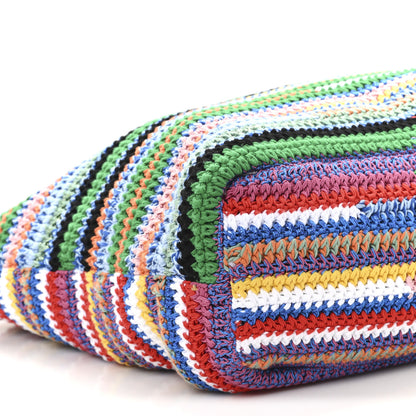 Miu Miu Cotton Crochet Stripe Tote Bag Multicolor 9 of 10