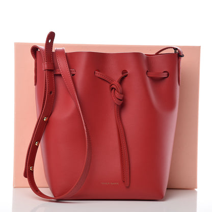 Mansur Gavriel Calfskin Mini Bucket Bag Flamma 10 of 10