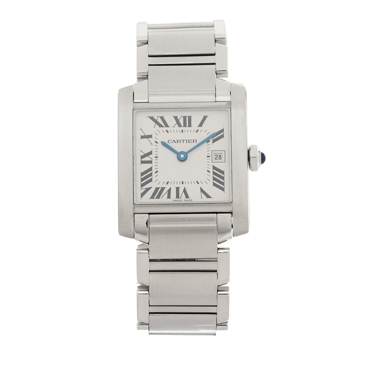 Cartier Stainless Steel 25mm Tank Francaise Quartz Watch 1 of 4