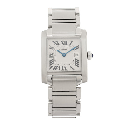 Cartier Stainless Steel 25mm Tank Francaise Quartz Watch 1 of 4