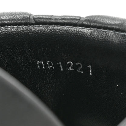 Louis Vuitton Calfskin Embossed Monogram Sunset Flat Comfort Mule 38 Black 8 of 10