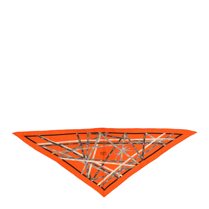 Hermes Silk Pointu Triangle Bolduc Scarf Orange 1 of 5