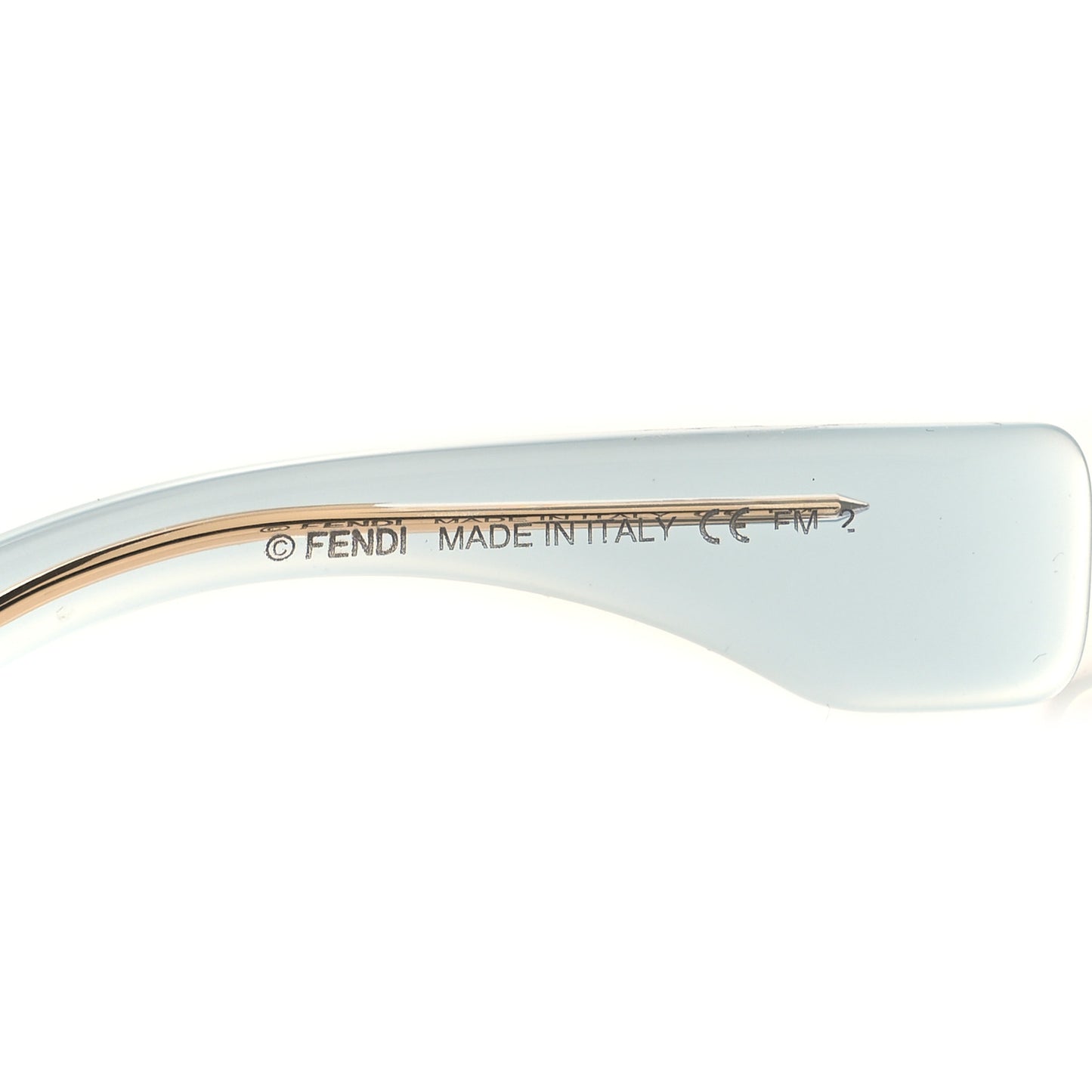 Acetate Fendi Square Sunglasses FF 0458/G/S Light Blue