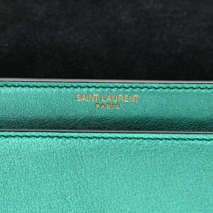 Saint Laurent Metallic Calfskin Small Monogram Sunset Chlorophille 6 of 12