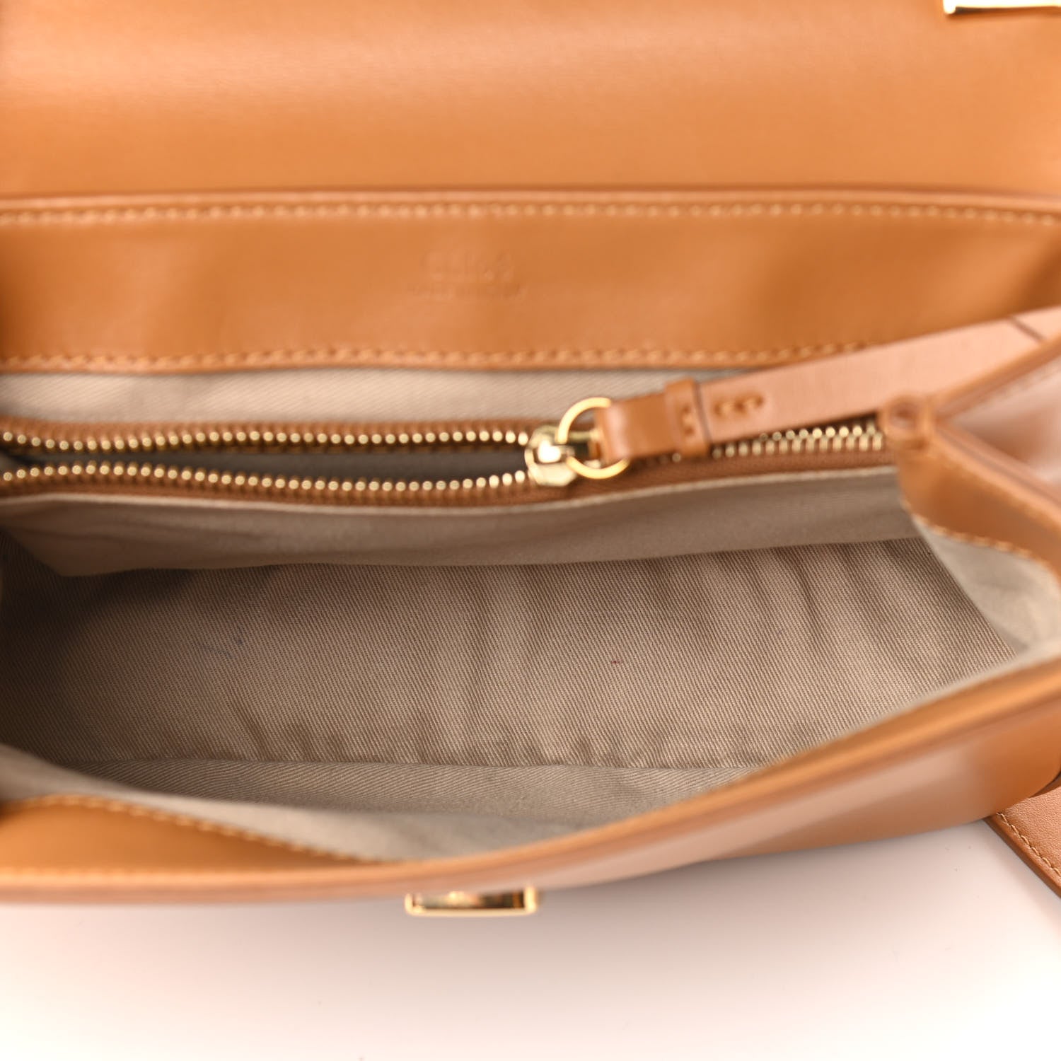 Chloe Calfskin Small C Double Carry Autumnal Brown 5 of 11