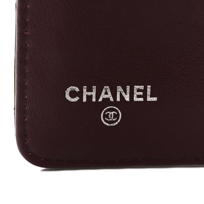 Chanel Striated Patent CC French Wallet Bordeaux 6 of 9