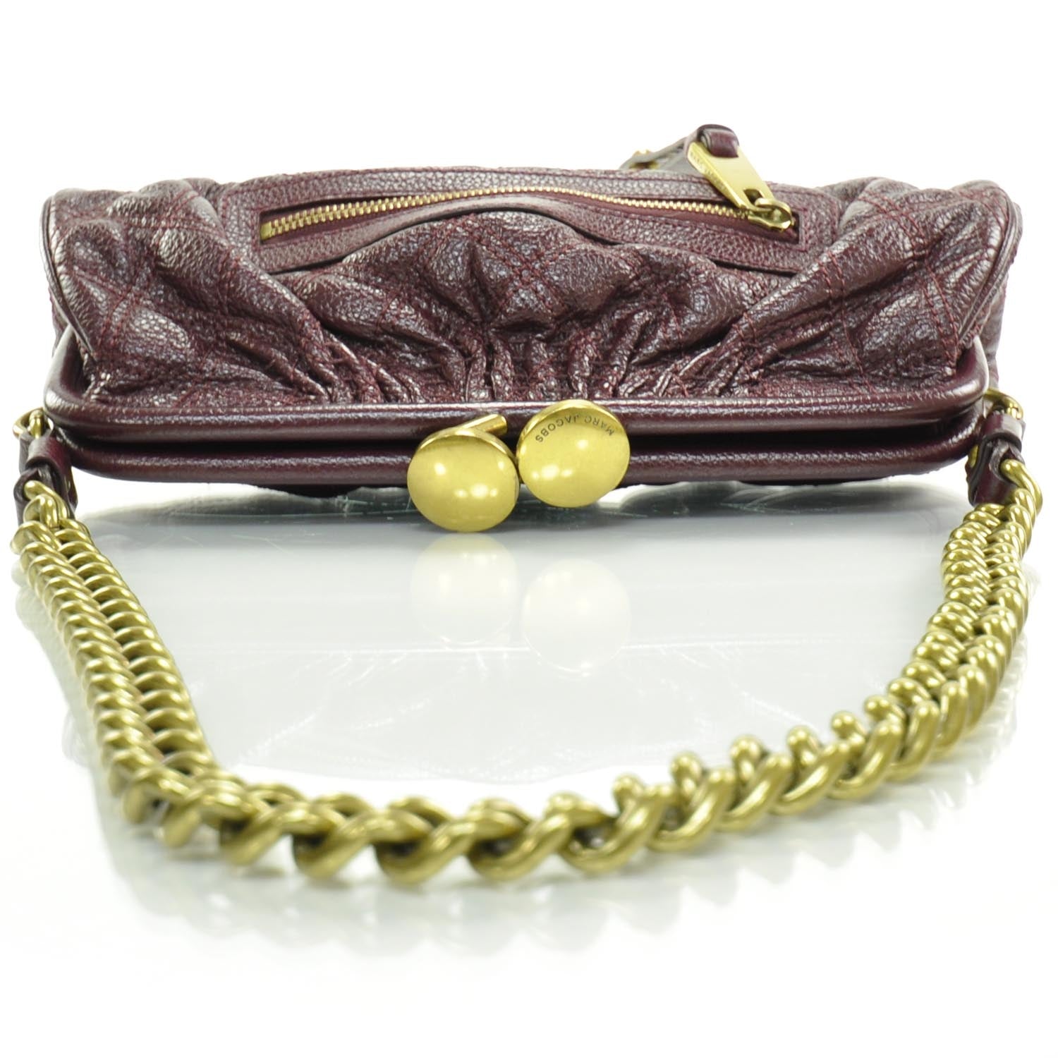 Marc Jacobs Quilted Leather East West Stam Clutch Violet 6 of 11