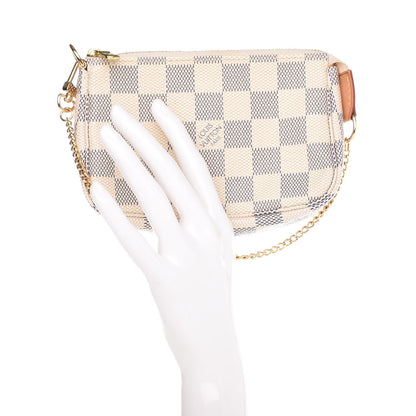 Louis Vuitton Damier Azur Mini Pochette Accessories 2 of 9
