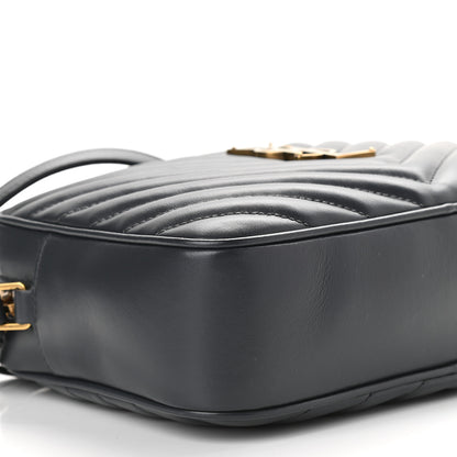 Saint Laurent Calfskin Matelasse Monogram Lou Camera Bag Grey 8 of 10