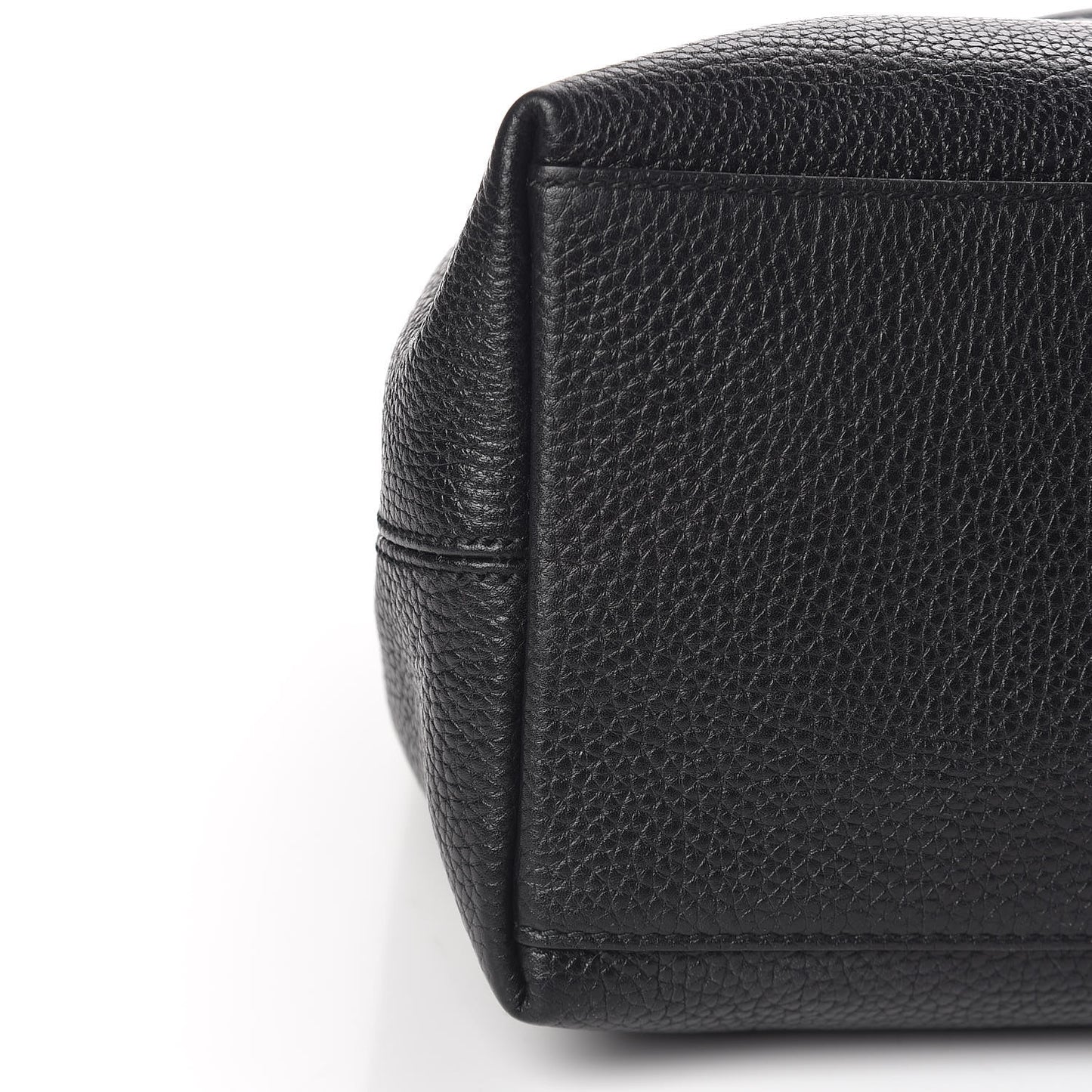 Pebbled Calfskin Medium Soho Chain Shoulder Bag Black