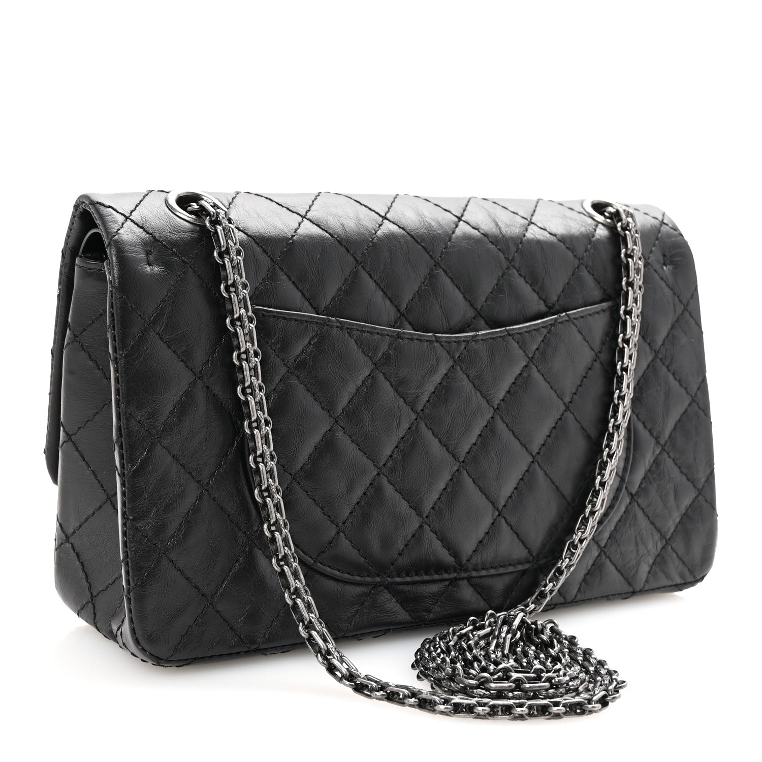 Chanel Aged Calfskin Lucky Charms 2.55 Reissue 225 Flap Black 3 of 10