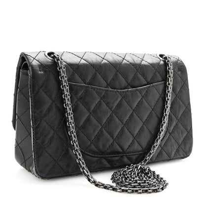 Chanel Aged Calfskin Lucky Charms 2.55 Reissue 225 Flap Black 3 of 10