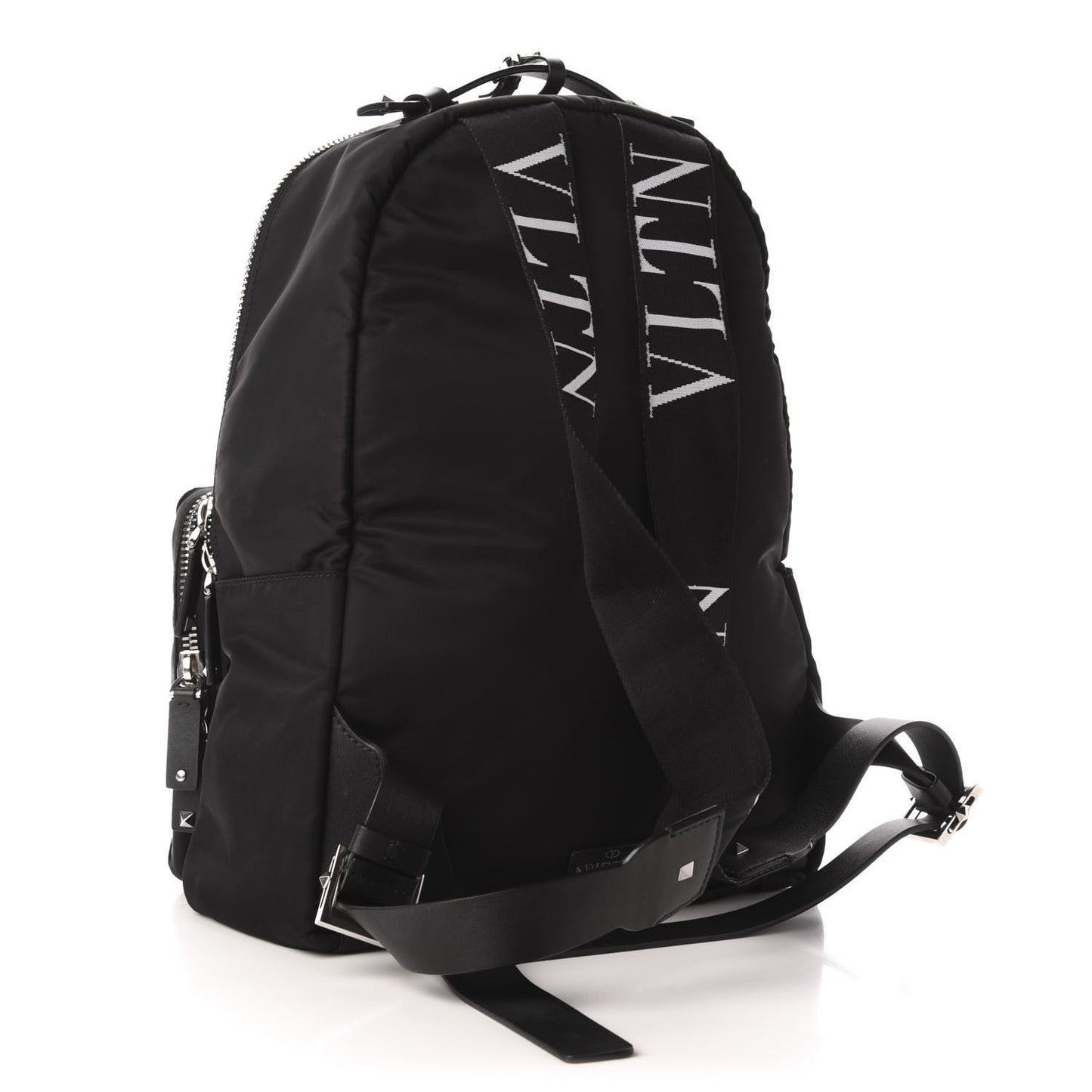 Nylon VLTN Rockstud Backpack Black