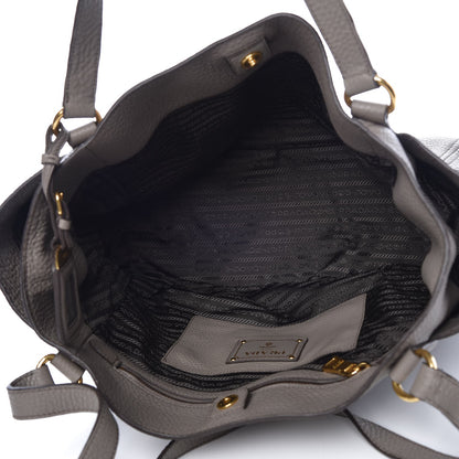Prada Vitello Daino Side Pocket Tote Argilla 5 of 7