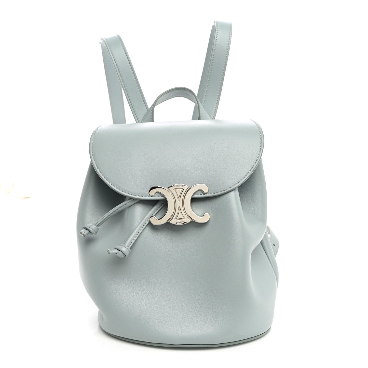 Triomphe Calfskin Bonnie Backpack Ice Blue