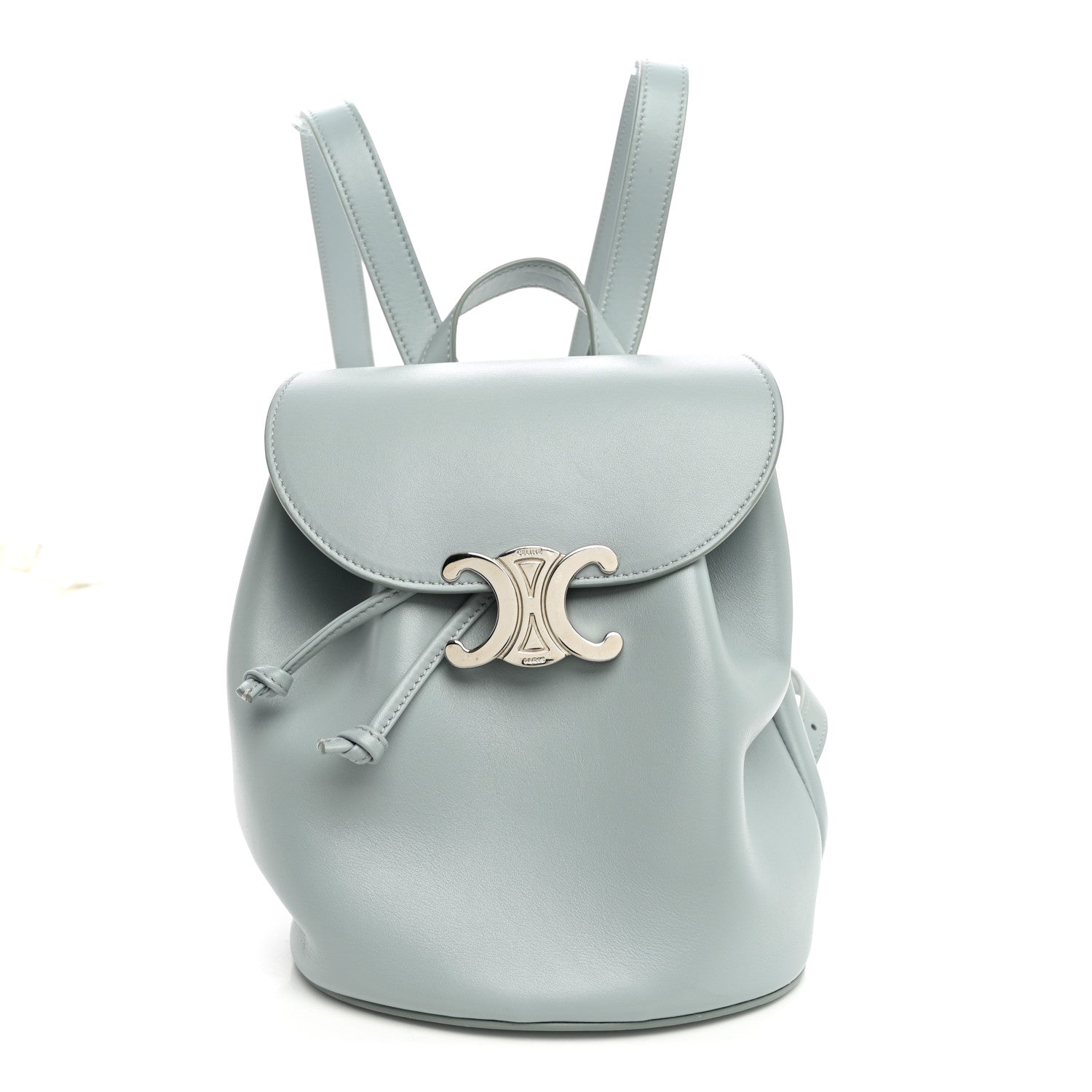 Celine Triomphe Calfskin Bonnie Backpack Ice Blue 1 of 9