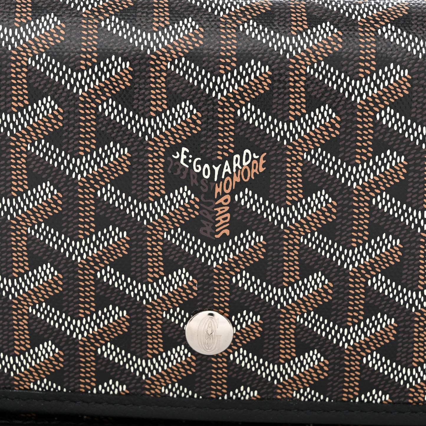 Goyardine Plumet Wallet Clutch Black