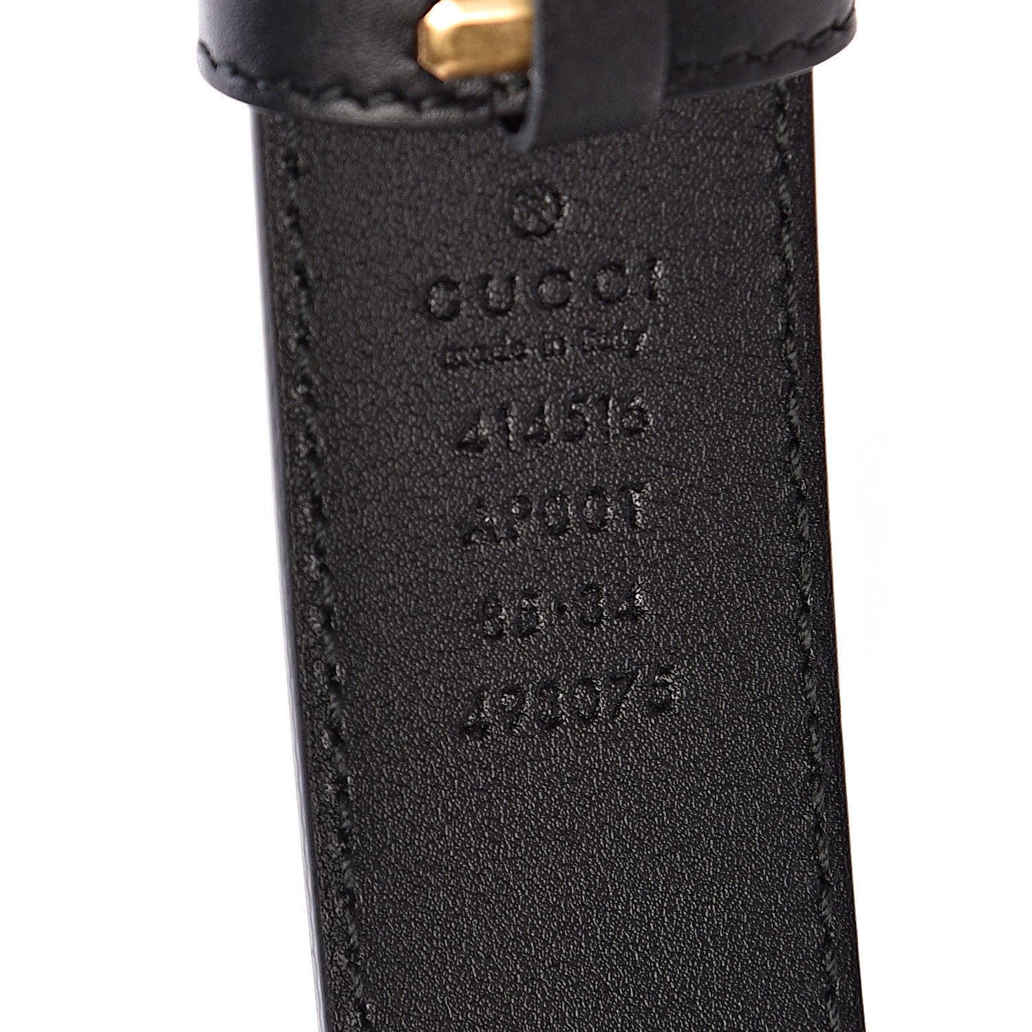 Gucci Calfskin Double G 30mm Belt 85 34 Black 6 of 6