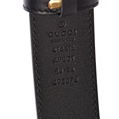 Gucci Calfskin Double G 30mm Belt 85 34 Black 6 of 6