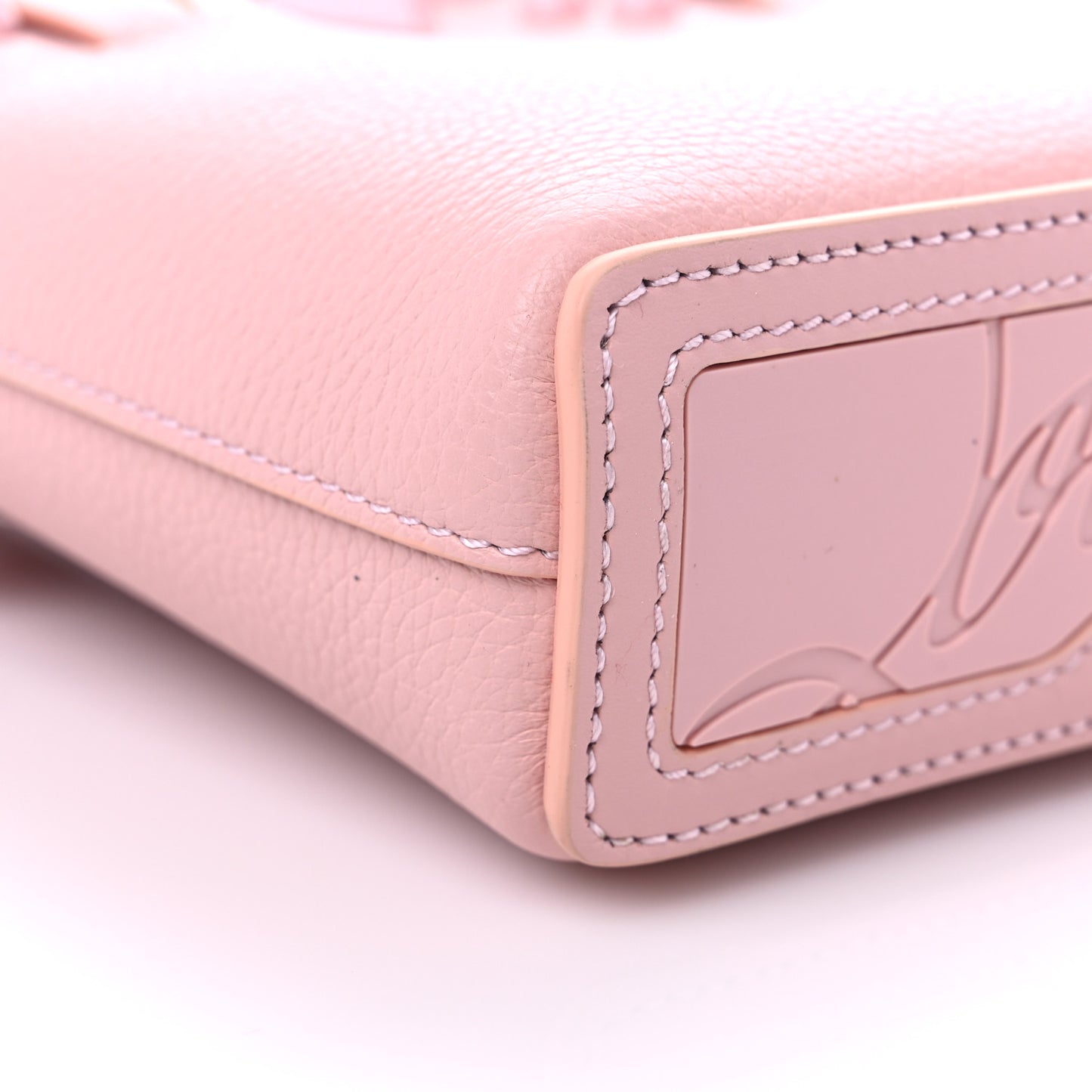 Calfskin Empire Spike Studded Mini North South Cabata Tote Rosy