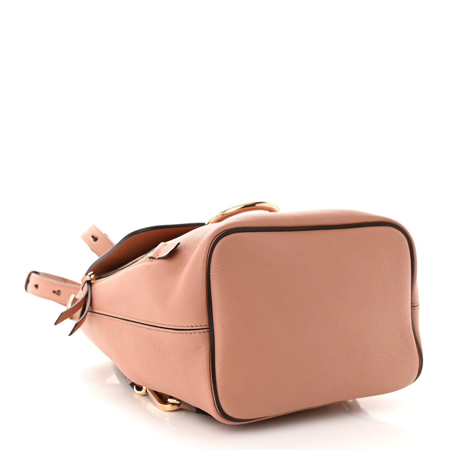 Suede Calfskin Small Faye Backpack Nougat
