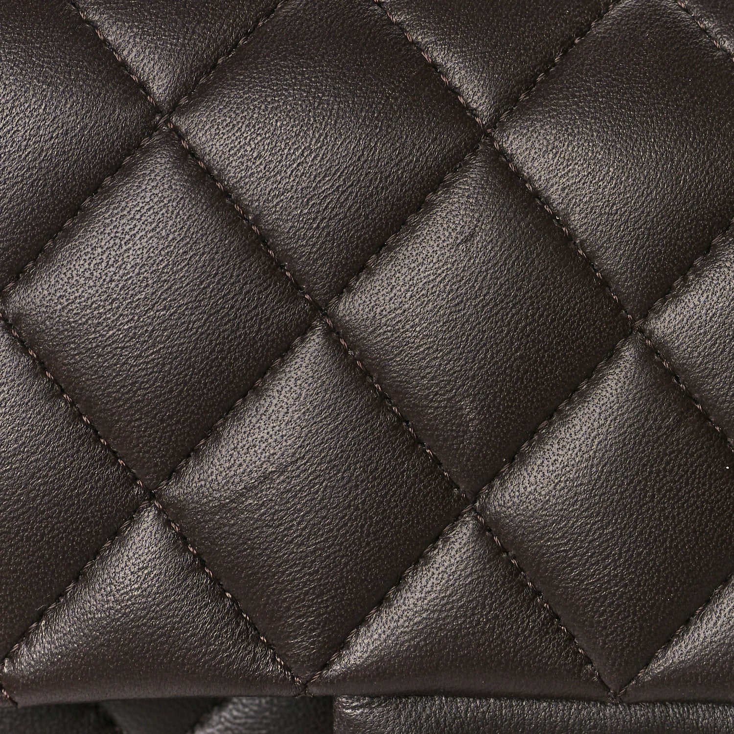 Chanel Lambskin Quilted Small Double Flap Dark Brown 11 of 11