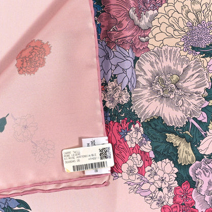 Hermes Silk Twill Robe Legere Scarf 90 Rose Hortensia Bleu 3 of 4