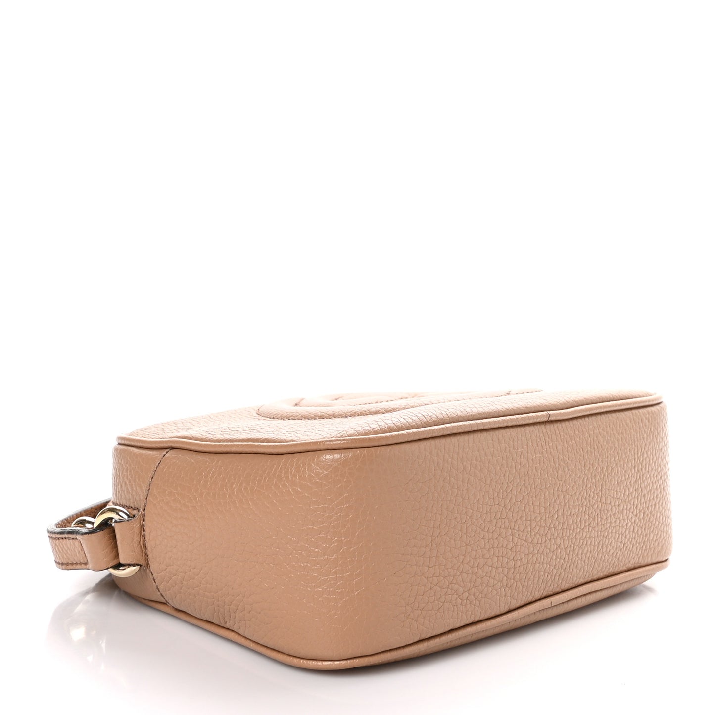 Pebbled Calfskin Small Soho Disco Bag Camelia