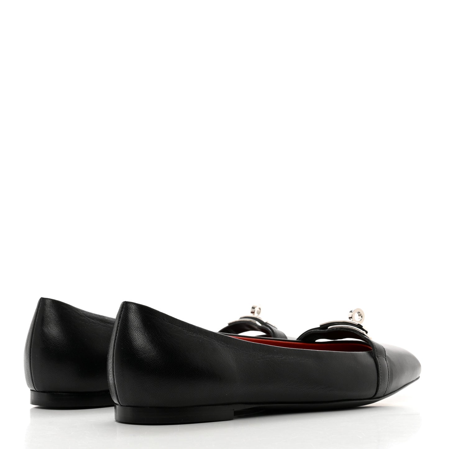 Goatskin Bilbao Ballerina Flats 38 Black