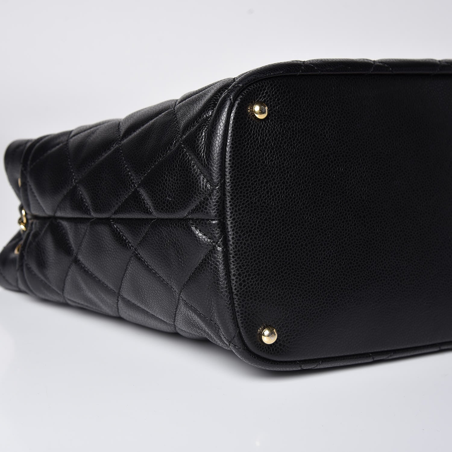 Chanel Caviar Quilted CC Timeless Soft Tote Black 8 of 10