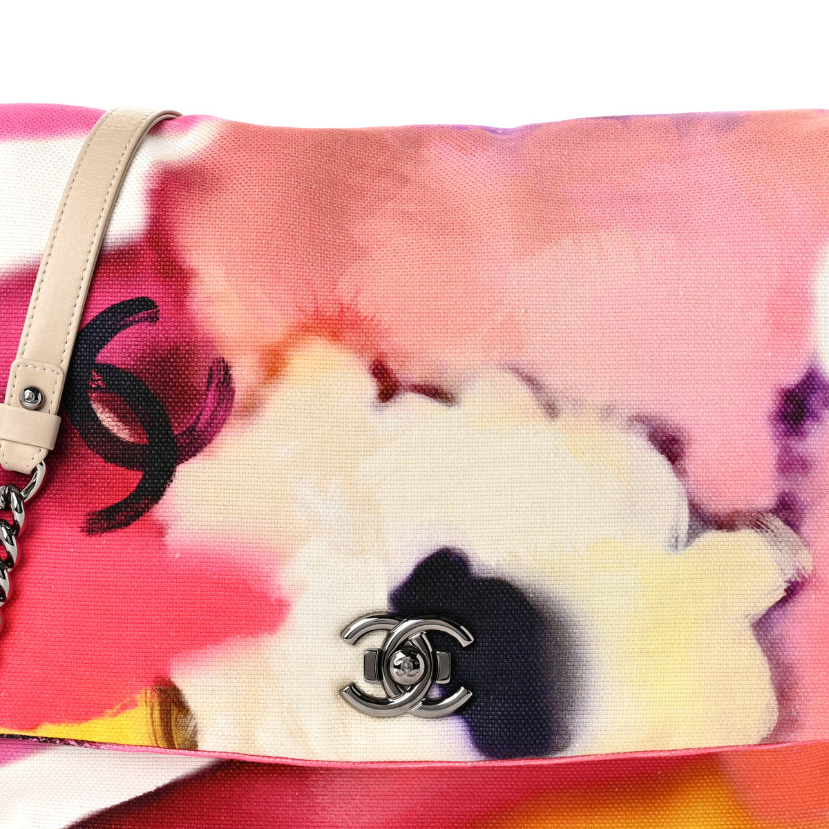 Chanel Printed Canvas Flower Power Messenger Flap 8 of 10
